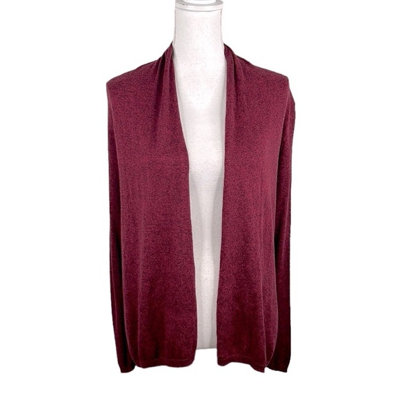 Express Wine Long Sleeve Open Cardigan Size Small - Picture 1 of 7